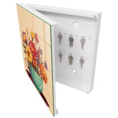 Skrinka na kľúče do bytu Kvetinový pohár