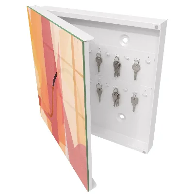Skrinka na kľúče do bytu Farebné mašle
