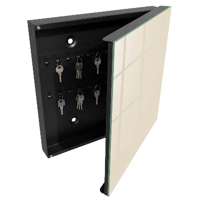 Skrinka na kľúče vintage Krémová