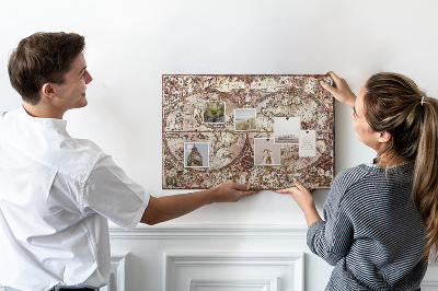 Korková tabuľa Starodávna mapa atlasu