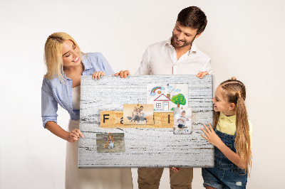 Korková tabuľa Rodina