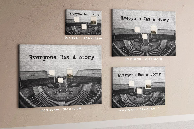 Korková tabuľa Každý má príbehy