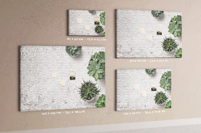 Korková tabuľa Dekoratívne rastliny