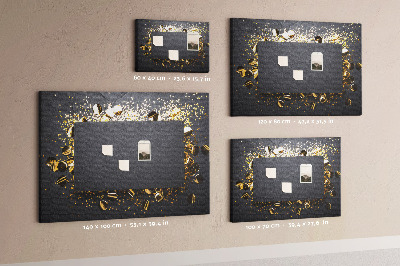 Korková tabuľa Zlaté konfety