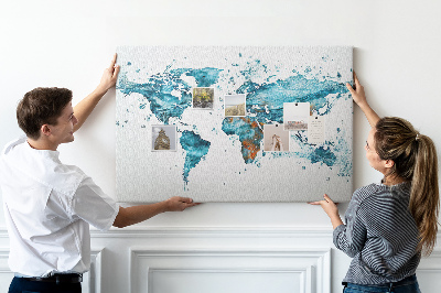 Nástenka Vodná mapa sveta