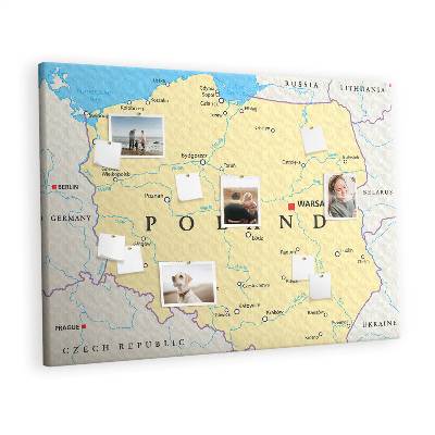 Nástenka Politická mapa poľska