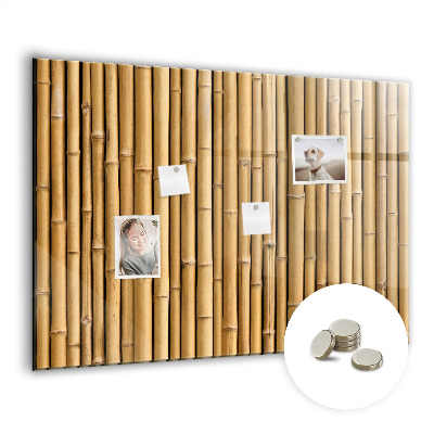 Magnetická tabuľa do kuchyne Bambusové palice
