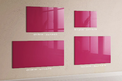 Magnetická tabuľa na magnetky Výrazná ružová farba