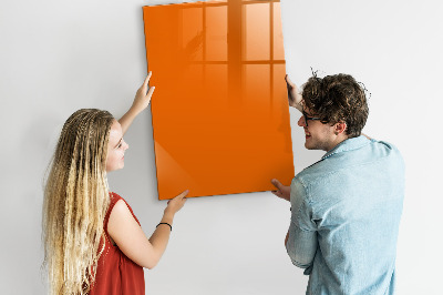 Magnetická tabuľa oranžová farba