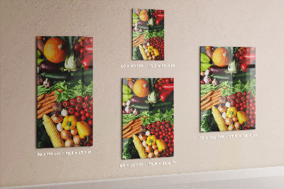Tabuľa na stenu do kuchyne Jesenná zelenina