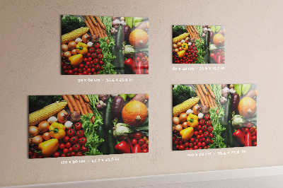 Tabuľa na stenu do kuchyne Čerstvá zelenina