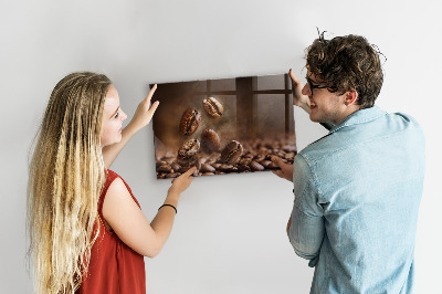Tabuľa na stenu do kuchyne Kávové zrná