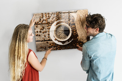 Tabuľa na stenu do kuchyne Sáčok kávy