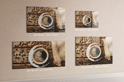 Tabuľa na stenu do kuchyne Sáčok kávy
