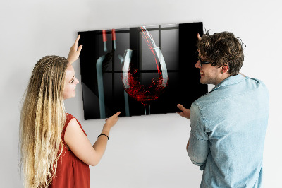 Tabuľa na stenu do kuchyne Fľaša vína