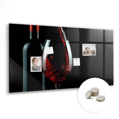 Tabuľa na stenu do kuchyne Fľaša vína