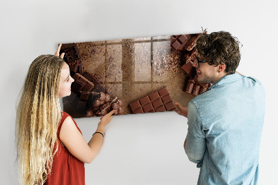 Tabuľa na stenu do kuchyne Čokoládové tyčinky