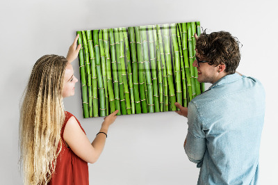 Tabuľa na magnetky Bambusová stena