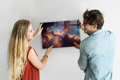 Magnetická tabuľa pre deti na stenu Svetové hviezdy kozmos