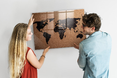 Detská magnetická tabuľa mapa sveta
