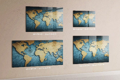 Detská magnetická tabuľa 3D mapa sveta