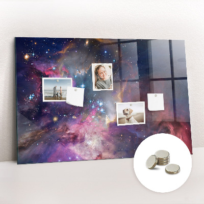 Magnetická tabuľa pre deti na stenu Svet galaxií