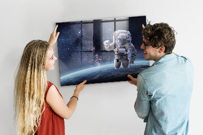 Magnetická tabuľa pre deti na stenu Astronaut