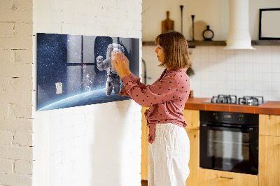 Magnetická tabuľa pre deti na stenu Astronaut