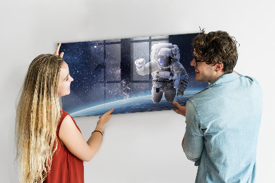 Magnetická tabuľa pre deti na stenu Astronaut