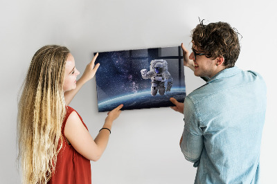 Magnetická tabuľa pre deti na stenu Astronaut