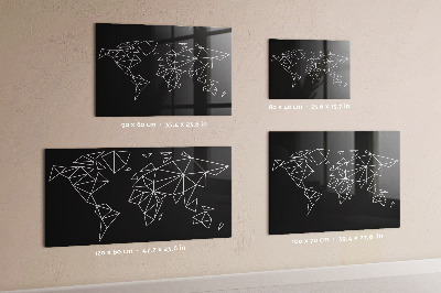 Detská magnetická tabuľa Moderná mapa sveta