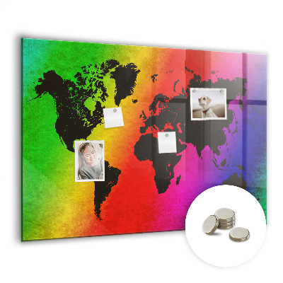 Detská magnetická tabuľa mapa sveta