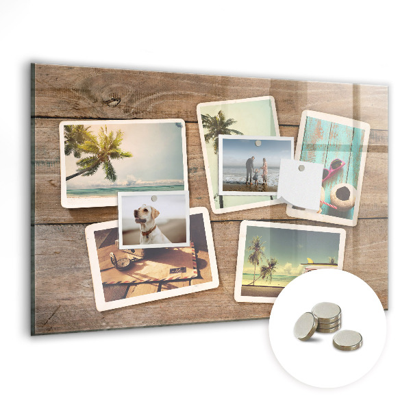 Závesná tabuľa na magnetky Polaroidové fotografie