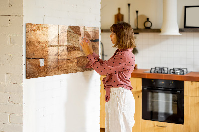 Magnetická tabuľa do kuchyne Textúra dreva