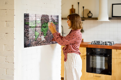 Detská magnetická tabuľa Tehlová mapa sveta