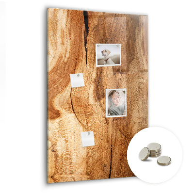 Magnetická tabuľa na magnetky Prírodné drevo