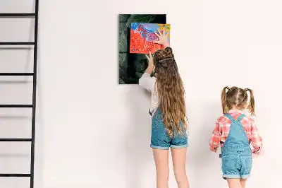Magnetická popisovacia tabuľa motív džungľa z listov rastlín