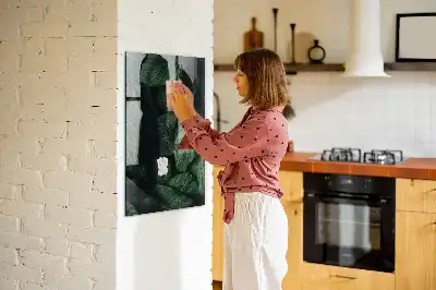 Magnetická popisovacia tabuľa motív džungľa z listov rastlín