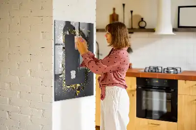 Magnetická tabuľa na kreslenie so vzorom zlatých konfiet