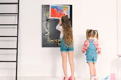 Magnetická tabuľa na kreslenie so vzorom zlatých konfiet