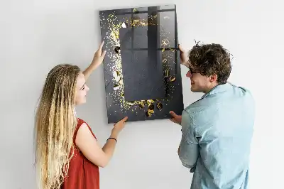 Magnetická tabuľa na kreslenie so vzorom zlatých konfiet