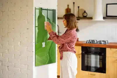 Magnetická popisovacia tabuľa s motívom abstrakcie vĺn