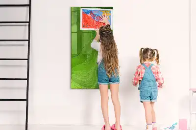 Magnetická popisovacia tabuľa s motívom abstrakcie vĺn