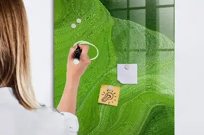 Magnetická popisovacia tabuľa s motívom abstrakcie vĺn