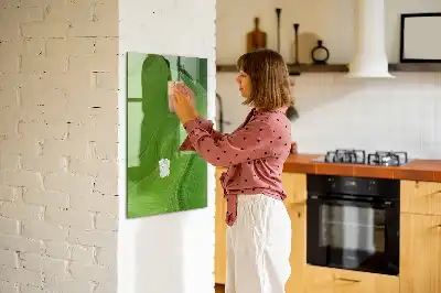 Magnetická popisovacia tabuľa s motívom abstrakcie vĺn