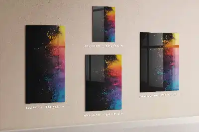 Magnetická popisovacia tabuľa farebný prášok