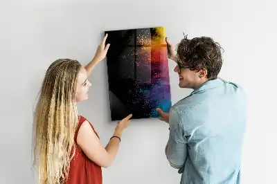 Magnetická popisovacia tabuľa farebný prášok