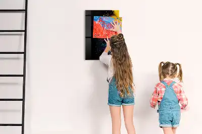 Magnetická popisovacia tabuľa farebný prášok
