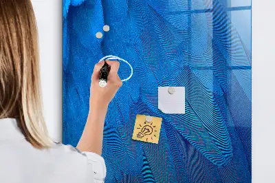 Magnetická popisovacia tabuľa v dizajne vtáčieho peria