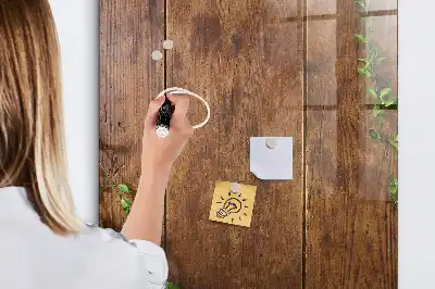 Magnetická tabuľa na kreslenie v dizajne rustikálneho dreva